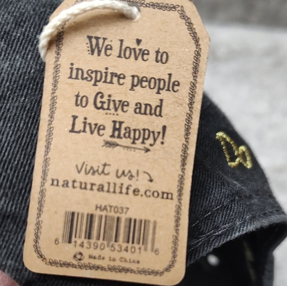 Natural Life "Do What You Love" baseball cap With Heart Patch XOXO - Picture 5 of 5